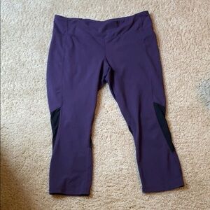 Gap fit purple/blk mesh crop size L